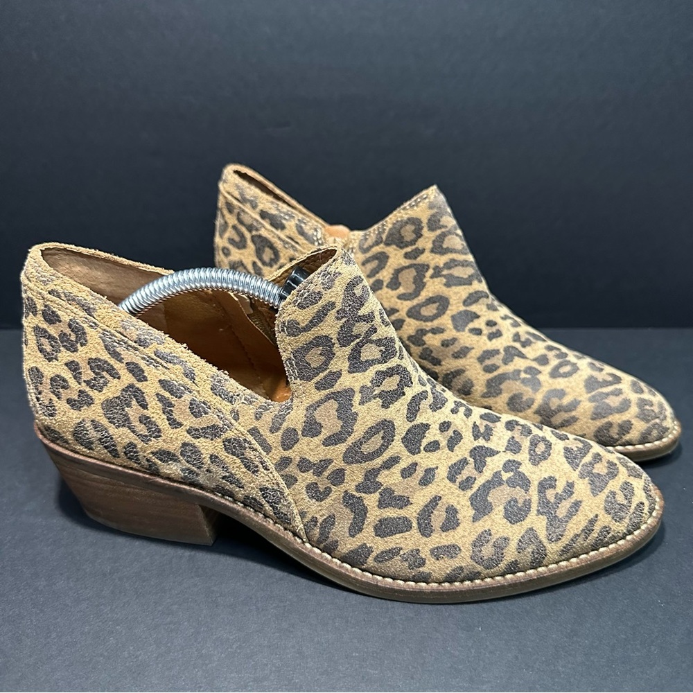 Lucky Brand Bootie Shoe Feltyn Leopard Animal Print Women’s Size 9M